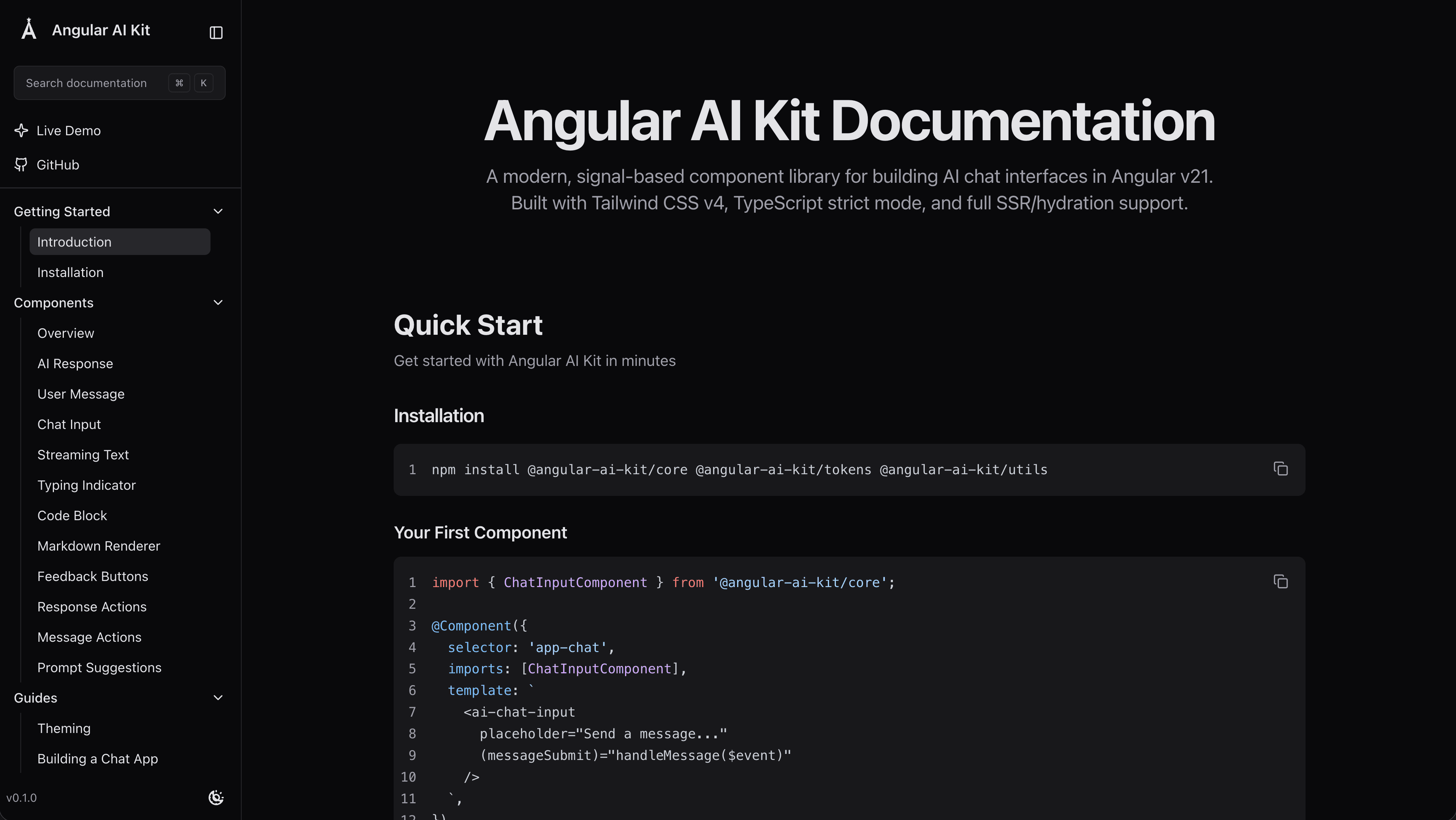 Angular AI Kit
